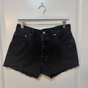 Levi’s 501 Black Denim Shorts